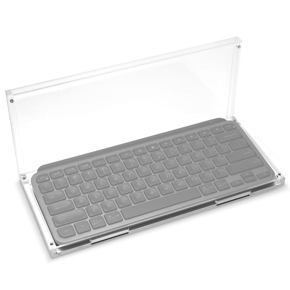 Geekria Keyboard Clear Case Protector, Acrylic Dust Cover, Magnetic Closing Dust Cover Compatible with Logitech MX Keys Mini Minimalist Wireless Illuminated Keyboard, MX Backlit Keys Mini