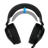 Geekria Protein Leather Headband Pad Compatible with Corsair HS55, HS55 PRO Headphones, Replacement Band Repair Part (Black)