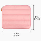 Geekria NOVA Headphones Puffy Pouch Compatible with JBL Tour One M3, Bose QC Ultra II, Sennheiser PXC 550-II, Soft Shell Replacement Protective Travel Carrying Bag with Cable Storage (Pink)