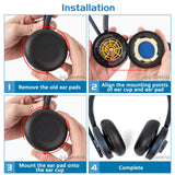 Geekria QuickFit Replacement Ear Pads Compatible with Anker Powerconf H700, H500 Headphones, Ear Cushions (Black)