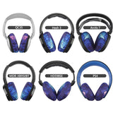Geekria 2 Pairs Flex Fabric Headphone Covers - Product Safety Certified - Washable & Stretchable Sanitary Ear Protectors for Over-Ear Headsets, Sweat Pads for Gym, Gaming (Size M / Diamond)