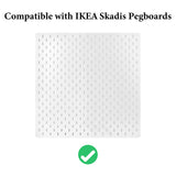 Geekria Headphone Holders for Pegboard Display, Headphone Hanger Holder Compatible with IKEA Skadis Pegboards, Hook Headset Holder Hanger for Home, Office, Electronics Organization (Black)