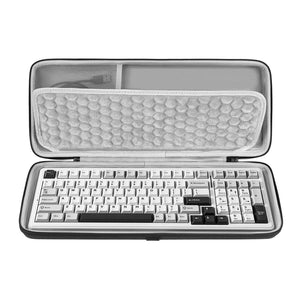 Geekria 90%-96% Keyboard Case, Hard Shell Travel Carrying Bag for 100 Keys Mechanical Keyboard, Compatible with RK Royal KLUDGE RK100, ASUS ROG Strix Scope II 96, Keychron Q5, AULA F99