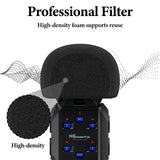 Geekria for Creators Foam Windscreen Compatible with ZOOM H6 essential Recorder, Mic Wind Cover, Sponge Filter, Portable Digital Recorder (Black / 2 Pack)