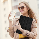 Geekria 360 Protective Puffy Laptop Sleeve for 13.8-in Microsoft Surface Laptop (2024) Copilot+ PC, 14-in Lenovo ThinkPad X1 Carbon Gen 13, Quilted Soft Puffer Bag (Black)