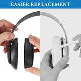 Geekria SNAP Magnetic Ear Pads for Beats Studio3, Studio 2 Wireless, Studio 2 Wired Series Easy Switch Ear Cushions, Repair Parts (Black Cooling-Gel, 1 Pair)