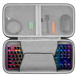 Geekria Tenkeyless TKL Keyboard Case, Hard Shell Travel Carrying Bag for 80%/87 Key Computer Mechanical Gaming Keyboard Compatible with Razer Huntsman V2 TKL, Razer BlackWidow TE Chroma v2 TKL