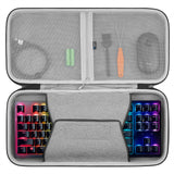 Geekria Tenkeyless TKL Keyboard Case, Hard Shell Travel Carrying Bag for 80%/87 Key Computer Mechanical Gaming Keyboard Compatible with Razer Huntsman V2 TKL, Razer BlackWidow TE Chroma v2 TKL