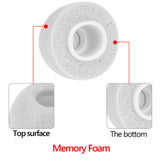 Geekria Memory Foam Ear Tips Compatible with AirPods Pro 3rd Generation, Snug Non Slip Fit for Commute & Fitness, 4 Sizes L, M, S, XS (Grey)