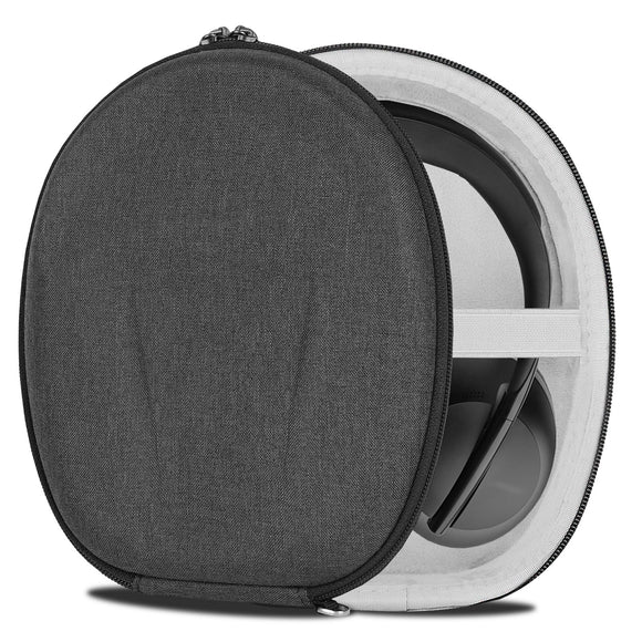 Geekria Shield Case Compatible with Bose QC Ultra, 700, QC35 Gaming, QC35 II, QC35, QC SE Headphones, Replacement Protective Hard Shell Travel Carrying Bag with Cable Storage (Grey)