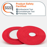 Geekria 2 Pairs Knit Fabric Headphones Ear Covers (Product Safety Certified), Washable & Stretchable Sanitary Protectors for Over-Ear Headset, Sweat-Resistant (Size S / Red)