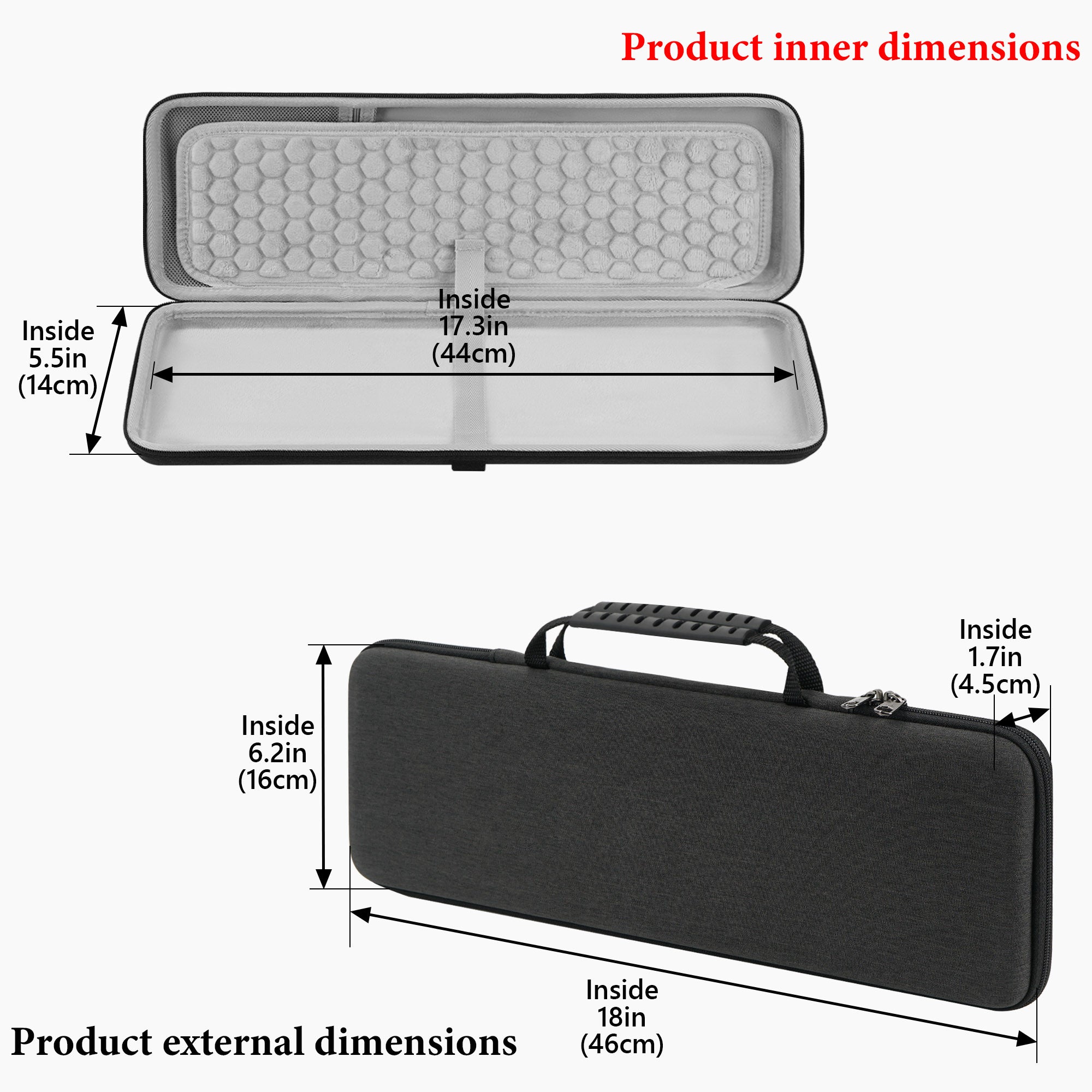 Geekria Keyboard Carrying Case, Compatible with Logitech MX Mechanical