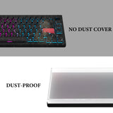 Geekria 75% Knob Keyboard Dust Cover, Clear Acrylic Keypads Cover for 84 Keys Computer Keyboard
