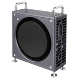 Geekria Computer Aluminum Chassis Stand Compatible with Apple 2024 Mac Mini M4 / Mac Mini M4 Pro Case - Accessories Optimized Heat Dissipation (Space Gray)