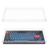 Geekria 65% Keyboard Knob Dust Cover, Clear Acrylic Keypads Cover for 68 Keys Computer Mechanical Wireless Keyboard, Compatible with Keychron Q2, Keychron V2