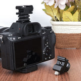 Geekria for Creators Microphone Cold Shoe Mount Adapter for Camera, Mic Stand Bracket, Compatible with RODE Wireless Go II, ME, PRO Microphone Holder (Black / 2 Pack)
