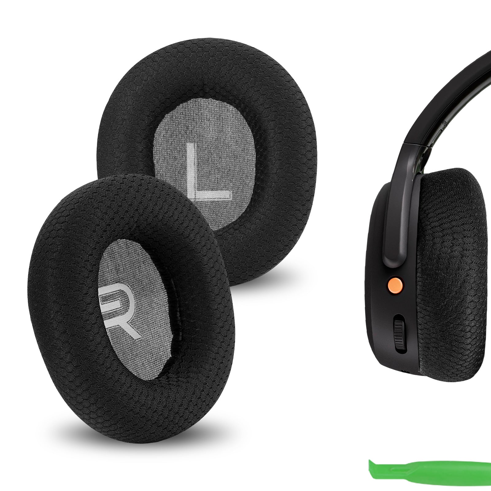 Geekria Comfort Mesh Fabric Ear Pads for Skullcandy Crusher ANC Head