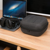 Geekria Shield Headphones Case Compatible with Corsair Void v2 Wireless, HS80, Virtouso, HS55, HS65, Replacement Extra Hard Shell Travel Carrying Bag with Cable Storage (Dark Grey)