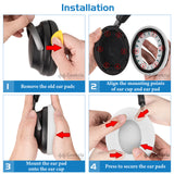 Geekria Replacement Ear Pads for BOSE QuietComfort Ultra/ UltraII (2nd Gen) Headphones Ear Cushions, Repair Parts (Deep Plum)