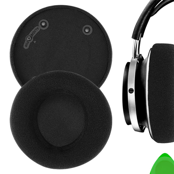 Geekria Comfort Velour Replacement Ear Pads for Philips Fidelio X2HR, X1 Headphones Ear Cushions, Headset Earpads, Ear Cups Cover Repair Parts (Black)