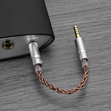 Geekria Apollo 4.4mm Balanced Cable, Single Crystal Copper 5 Pole Male to Male Upgrade Cord, 8 Strands 6N OCC, Compatible with iFi DAC, Amplifier, Music Player (18cm)