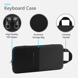 Geekria Keyboard Hard Shell Case, Compatible with Wooting 80HE, Kisnt KN85, Womier SK80 PRO, EPOMAKER G84 HE/G84 PRO/TH85, YUNZII RT75 PRO/B75 PRO MAX Travel Carrying Bag (Dark Gray)