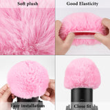 Geekria for Creators Furry Windscreen Compatible with Blue Yeti, Yeti Pro USB Microphone, Mic DeadCat Wind Cover Muff, Windbuster, Windjammer, Fluff Cover Windshield (Pink / 2 Pack)