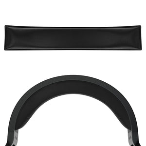 Geekria Protein Leather Headband Pad Compatible with Corsair HS55, HS55 PRO Headphones, Replacement Band Repair Part (Black)