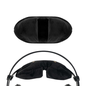 Geekria Velour Headband Cover Compatible with AKG K701, SONY MDR-7506, AUNE AR5000, HIFIMAN Arya, Lightspeed Zulu 3 and Lightspeed Sierra Headphones, Easy DIY Installation ( Black )