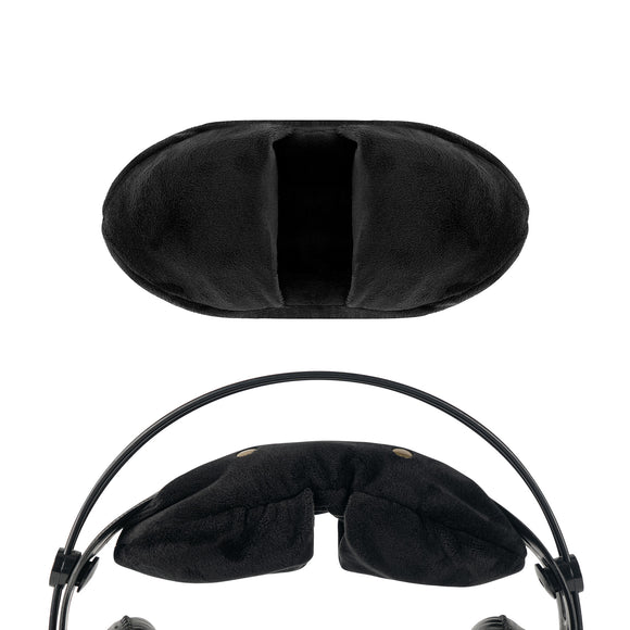 Geekria Velour Headband Cover Compatible with AKG K701, SONY MDR-7506, AUNE AR5000, HIFIMAN Arya, Lightspeed Zulu 3 and Lightspeed Sierra Headphones, Easy DIY Installation ( Black )