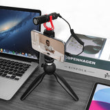 Geekria for Creators USB C to 3.5mm TRS Microphone Coiled Cable 20 inch / 50 CM, Compatible with Rode VideoMicro, VideoMic GO II, Wireless GO II, Mic Cord for Vlog and Podcast (Black)