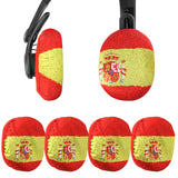 Geekria 2 Pairs Flex Fabric Headphone Covers (Product Safety Certified), Washable & Stretchable Sanitary Protectors, Compatible with Over-Ear Headsets, Sweat-Resistant (M / Spanish Flag)