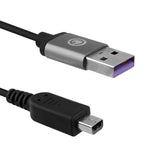 Geekria USB Charging Cable Compatible with Nintendo New 3DS XL/3DS/2DS XL, DSi, DSi XL Charger, Replacement Power Charging Cord (4ft / 120cm 2 Pack)