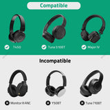 Geekria Headphones Pouch, Soft Shell Replacement Protective Travel Carrying Bag, Compatible with JBL Tune 510BT/500BT, Marshall Major IV and More (Black)