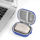 Geekria Shield Earbuds Case Compatible with Sony LinkBuds Open, LinkBuds Fit, WF-1000XM5, WF-1000XM4 True Wireless Earbud, Replacement Hard Shell Travel Carrying Bag (Blue)
