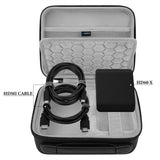 Geekria Carrying Case, Compatible with Elgato HD60 X / 4K X / HD60 S / HD60 S Plus, Hard Shell Protective Travel Bag (Dark Gray)