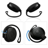 Geekria USB-C Clip-On Wired Earphones with Microphone, In-Line Volume Control, Lightweight Hook-On Earbuds for Online Meetings, Remote Work, Call Center, Studying (Black, 3.9FT)