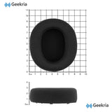 Geekria Mesh Fabric Replacement Ear Pads Compatible with Sony INZONE H7 (WH-G700), INZONE H9 (WH-G900N) Headphones Ear Cushions, Repair Parts (Black)