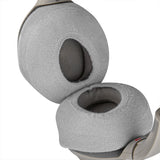 Geekria 2 Pairs Knit Headphones Ear Covers (Product Safety Certified), Washable & Stretchable Sanitary Earcup Protectors for Over-Ear Headsets, Sweat-Resistant (Size M / Grey)