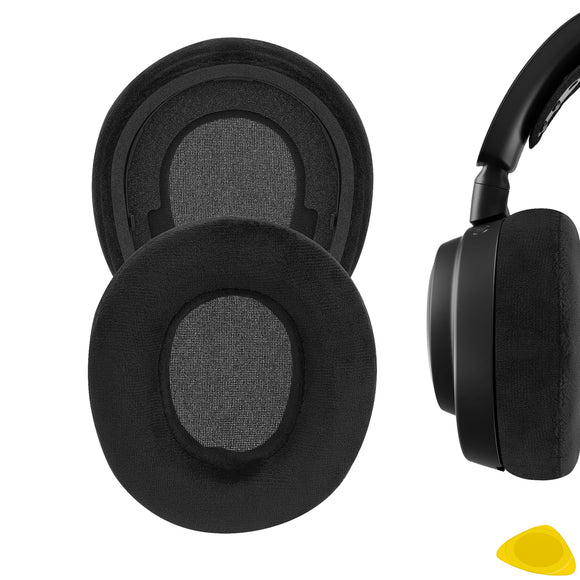 Geekria Comfort Velour Replacement Ear Pads for SteelSeries Arctis Nova Pro Wireless Headphones, Repair Parts (Black)