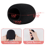 Geekria for Creators Foam Windscreen Compatible with FIFINE AmpliGame A6, A6V, A6T, A8 Microphone Antipop Foam Cover, Mic Wind Cover, Sponge Foam Filter (Black / 2 Pack)