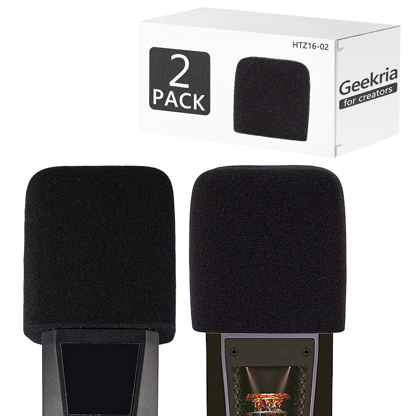 Set 4 Copri Parabrezza In Schiuma Per Microfoni Sennheiser E835 - Per Ridurre Vento, Pop E Rumori, Lavabile E Elastico