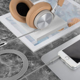 Geekria Audio Cable with Mic Compatible with B&O H95, HX, Portal, H9 3rd Gen, H9i, H8i Cable, 3.5mm Aux Replacement Stereo Cord with Inline Microphone and Volume Control (4 ft/1.2 m)