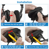 Geekria Replacement Ear Pads for Sony MDR-7506, MDR-V6, MDR-CD900ST Headphones Replacement Earpads/Ear Cushion/Ear Cups, Headset Ear Cover Repair Parts