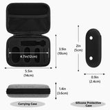 Geekria Hard Carrying Travel Case Compatible with Plaud NotePin & NotePin S Digital Recorder, Includes Silicone Protective Case and Travel Storage Box with Cable Storage (Grey)