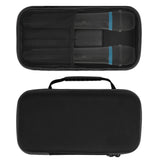 Geekria for Creators Microphone Case, Hard Shell Dual Mic Carrying Case, Travel Protective Bag with Cable Storage Compatible with TONOR TW-820, TW630, TW620, Shure BLX2/PG58, Moukey MWm-5 (Black)
