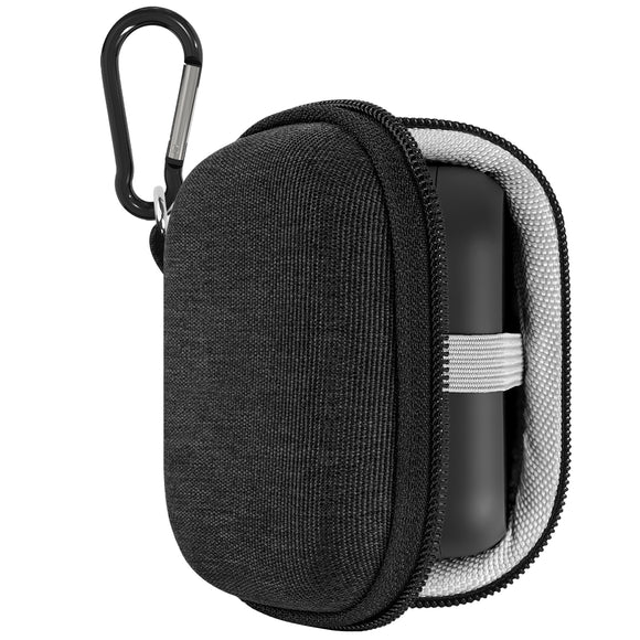 Geekria Shield Earbuds Case Compatible with Jabra Elite 10, Elite 8, Elite 85t, Elite 7 Active True Wireless Earbud, Replacement Hard Shell Travel Carrying Bag with Carabiner Clip (Dark Grey)