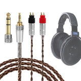 Geekria Headphone Cable, 6N Single-Crystal Copper, 3.5mm Plug with 6.35mm Adapter, 5 ft, Compatible with Sennheiser HD600, HD650, HD660S2, HD6XX, HD660S, HD580, HD565, HD545, HD535, HD265