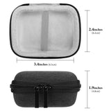 Geekria for Creators Microphone Carrying Case Compatible with Hollyland Lark A1, M1, C1, Rode Wireless Micro, Boya mini, Maono Wave T1 Mini Charging Case, Hard Shell Travel Bag (Dark Grey)