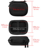 Geekria Shield Earbuds Case Compatible with Apple AirPods 4/3/2/Pro 2 True Wireless Earbud, Replacement Hard Shell Travel Carrying Bag with Carabiner Clip, Portable, Waterproof (Black)